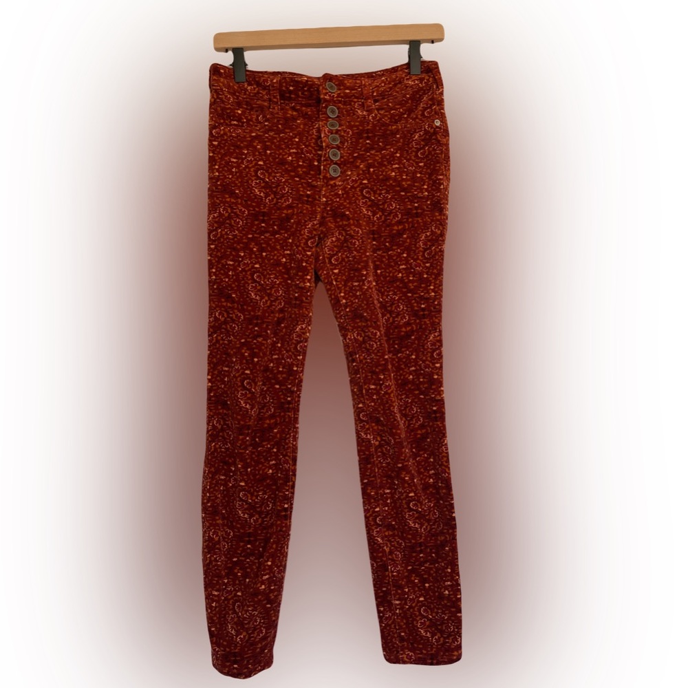 Anthropologie high rise skinny corduroy jeans